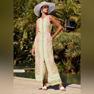 NWT TRINA TURK Novak Sleeveless Midi Dress - Petra Floral